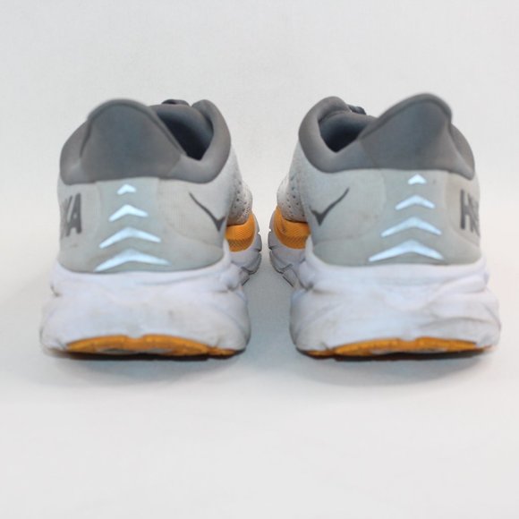 Hoka Clifton 8 White Grey Yellow Mens Road Running Shoes 119393 Size 11.5D #142 - Picture 9 of 14